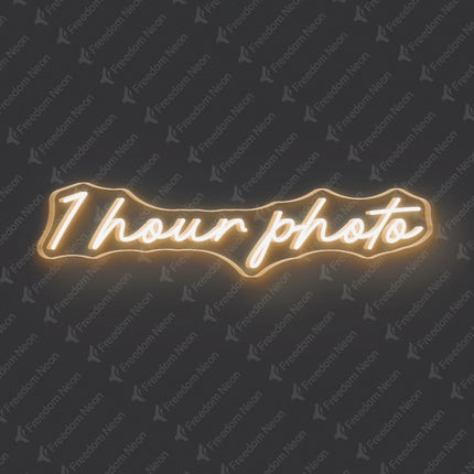 Warm White 1 Hour Photo Neon Sign