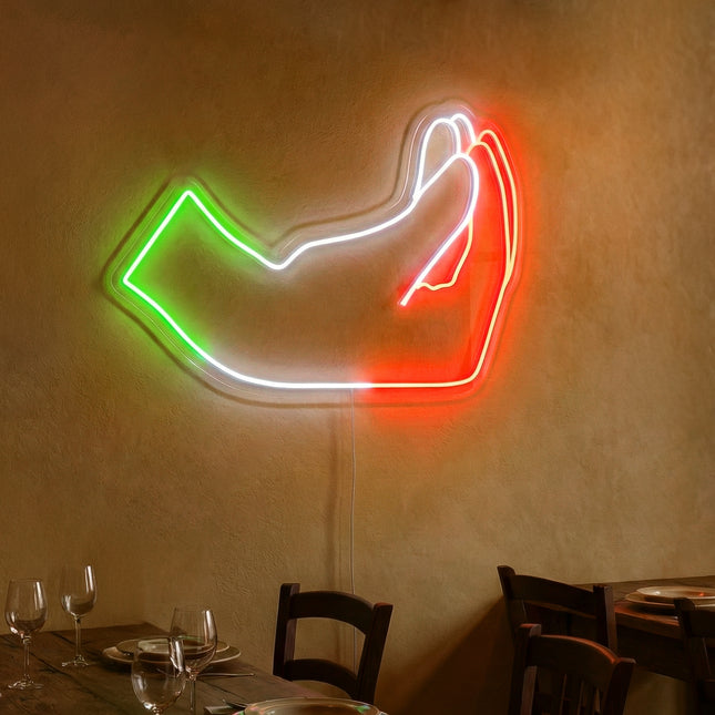Italian Gestures Neon Sign