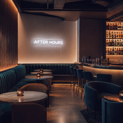 White After Hours Neon Sign