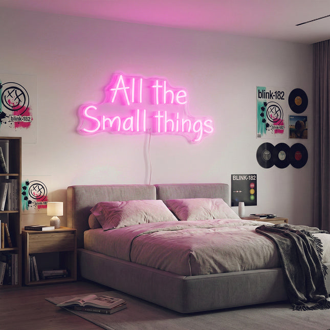 Light Pink All The Small Things Neon Sign