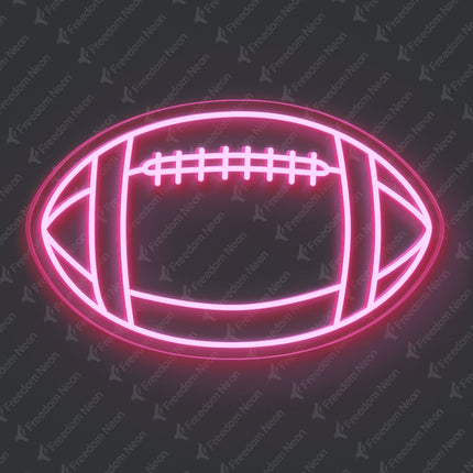 Light Pink American Football Neon Sign