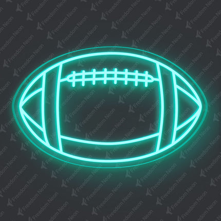 Mint Green American Football Neon Sign