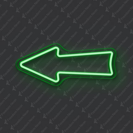 Green Arrow Neon Sign