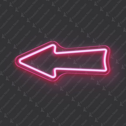 Light Pink Arrow Neon Sign