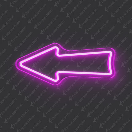 Pink Arrow Neon Sign
