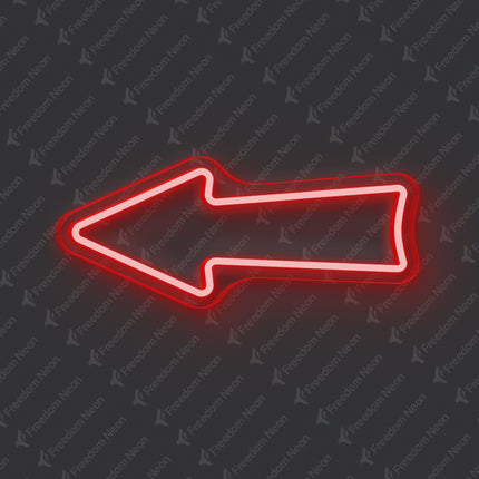 Red Arrow Neon Sign