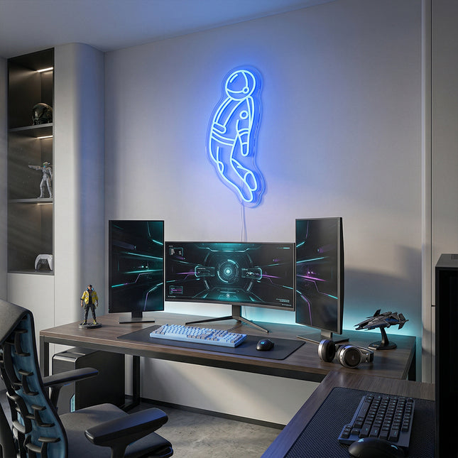 Blue Astronaut Neon Sign 2.0