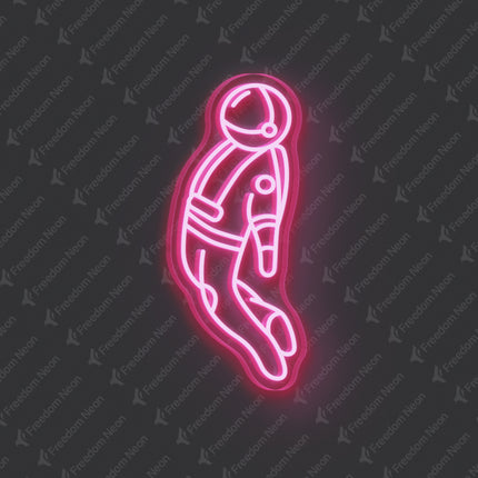 Light Pink Astronaut Neon Sign 2.0