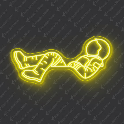 Lemon Yellow Astronaut Neon Sign
