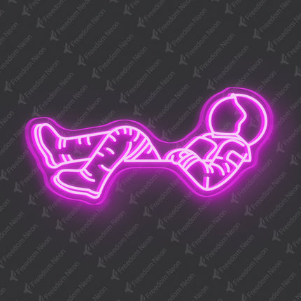 Pink Astronaut Neon Sign