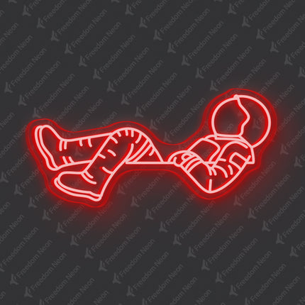 Red Astronaut Neon Sign