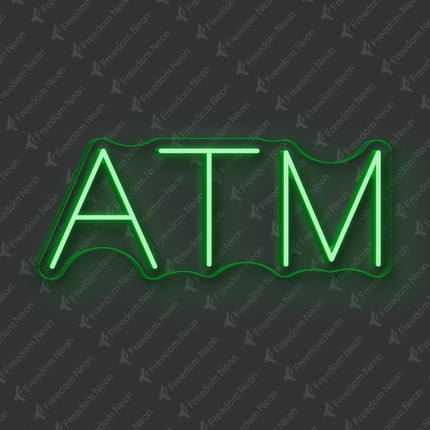 Green ATM Neon Sign