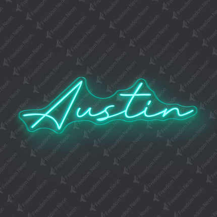 Mint Green Austin Neon Sign