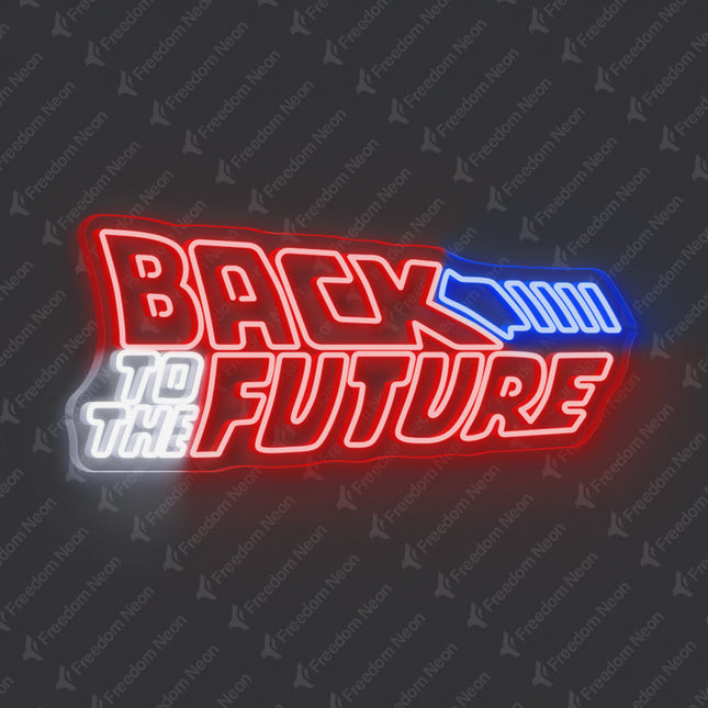 Red Back To The Future Neon Sign