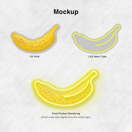 Lemon Yellow Banana Neon Sign