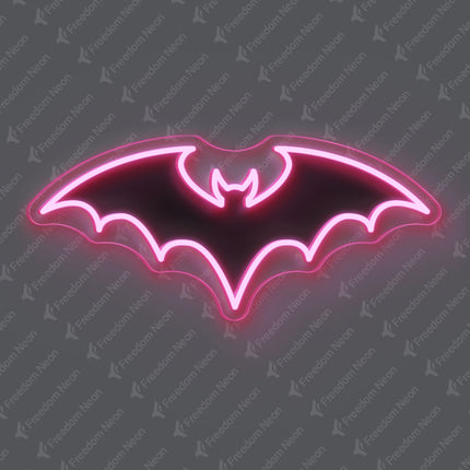 Light Pink Bat Neon Sign