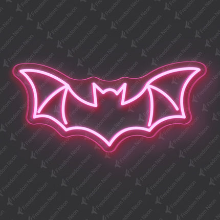 Light Pink Bat Neon Sign