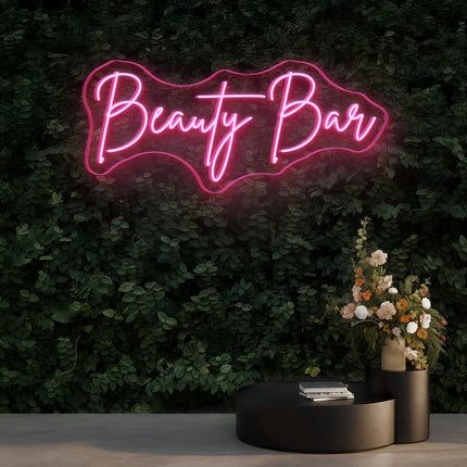 Light Pink Beauty Bar Neon Sign