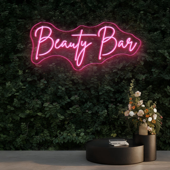 Light Pink Beauty Bar Neon Sign