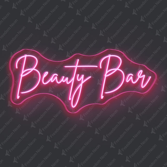 Light Pink Beauty Bar Neon Sign