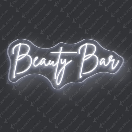 White Beauty Bar Neon Sign