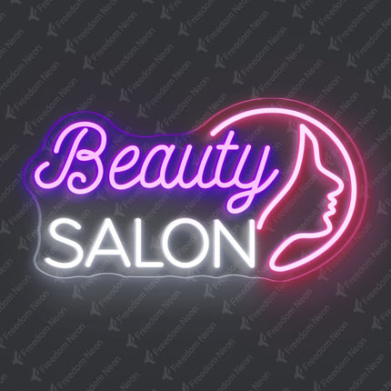 Purple Beauty Salon Neon Sign