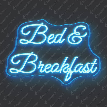 Ice Blue Bed & Breakfast Neon Sign