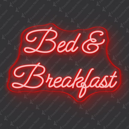 Red Bed & Breakfast Neon Sign