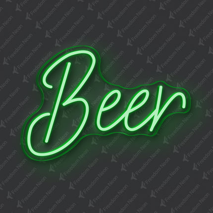 Green Beer Neon Sign