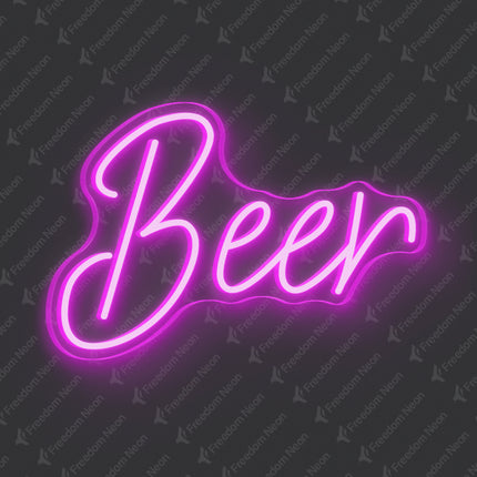 Pink Beer Neon Sign