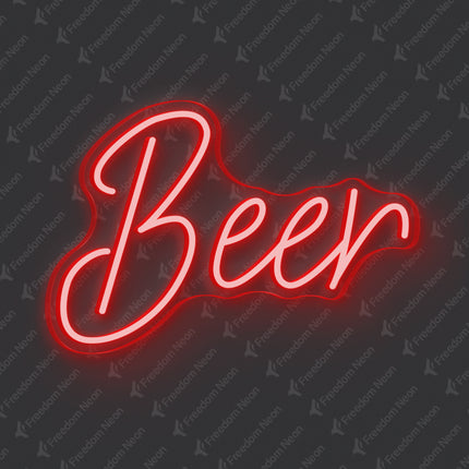 Red Beer Neon Sign