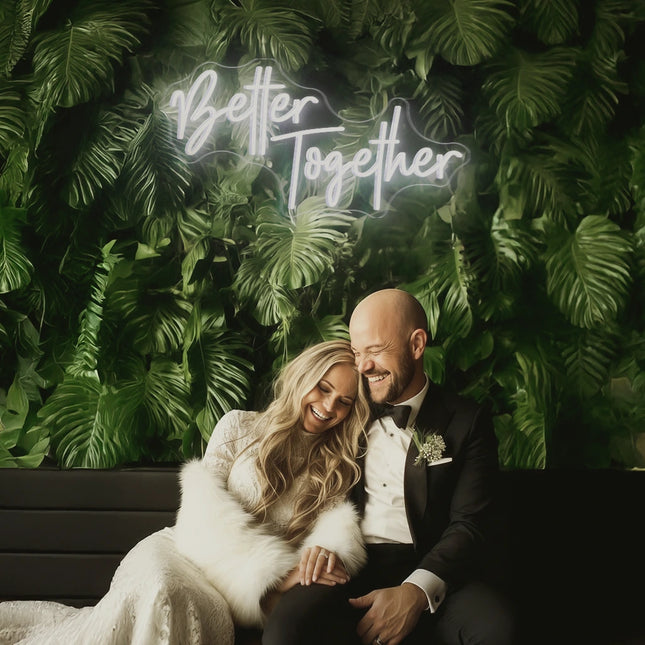 White Better Together Neon Sign