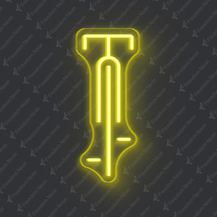 Lemon Yellow Bicycle Neon Sign