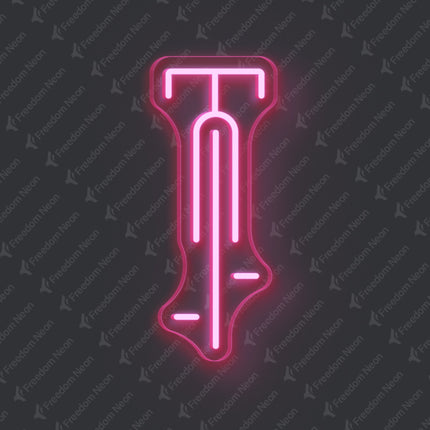 Light Pink Bicycle Neon Sign
