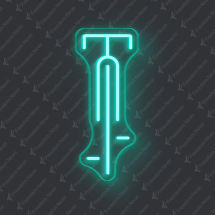 Mint Green Bicycle Neon Sign