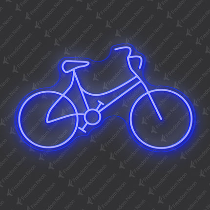 Blue Bicycle Neon Sign