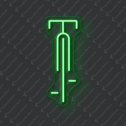 Green Bicycle Neon Sign