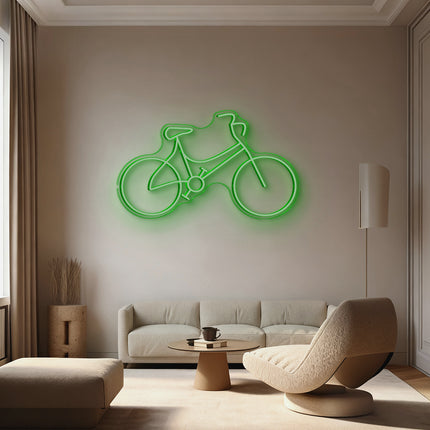 Green Bicycle Neon Sign