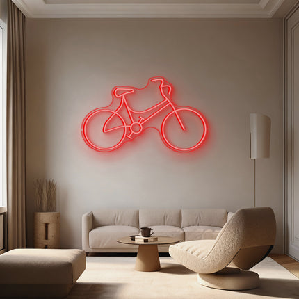 Red Bicycle Neon Sign
