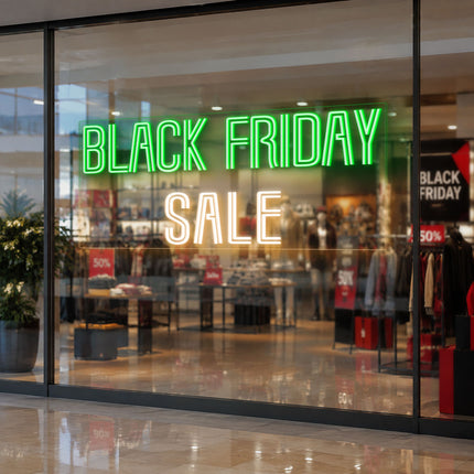 Green Black Friday Sale Neon Sign