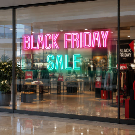 Light Pink Black Friday Sale Neon Sign