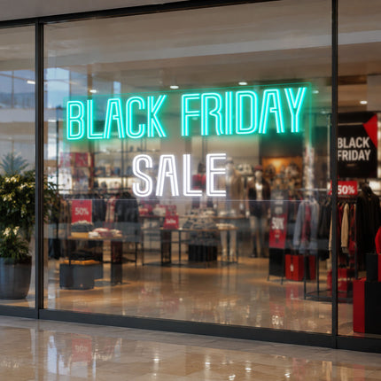 Mint Green Black Friday Sale Neon Sign