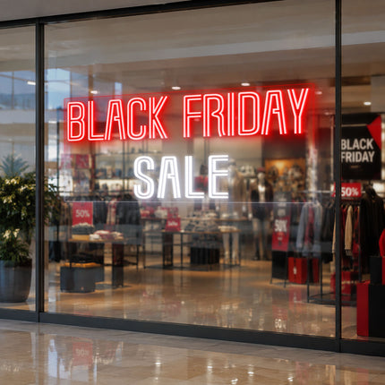 Red Black Friday Sale Neon Sign