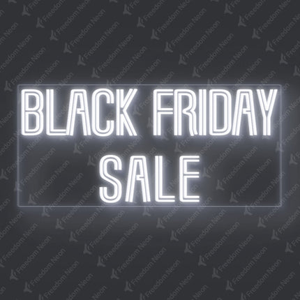 White Black Friday Sale Neon Sign