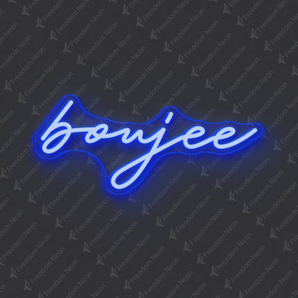 Blue Boujee Neon Sign