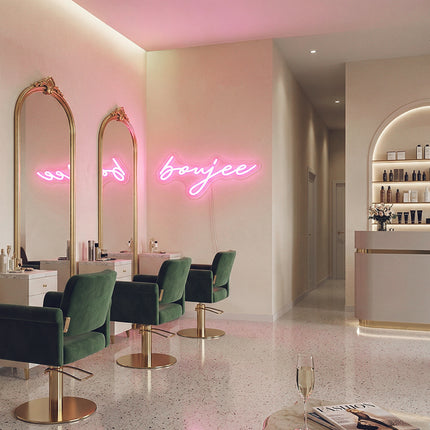 Light Pink Boujee Neon Sign