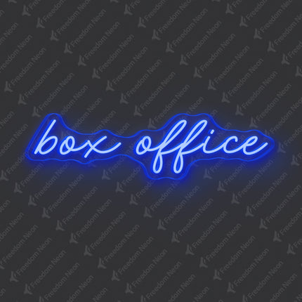 Blue Box Office Neon Sig