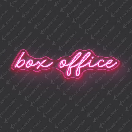 Light Pink Box Office Neon Sign