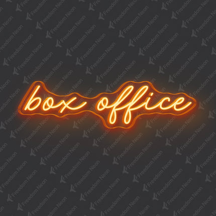 Orange Box Office Neon Sign