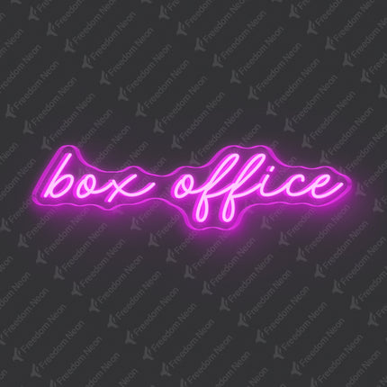 Pink Box Office Neon Sign